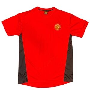 Manchester United Red &‎ Black Jersey Bloke Soccer Football Team Shirt Men's L